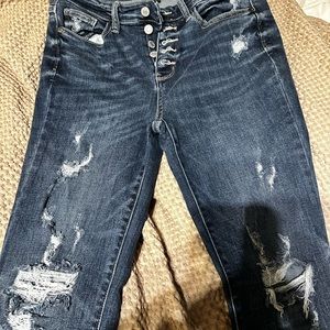 Judy blue button fly jeans size 9 reg.